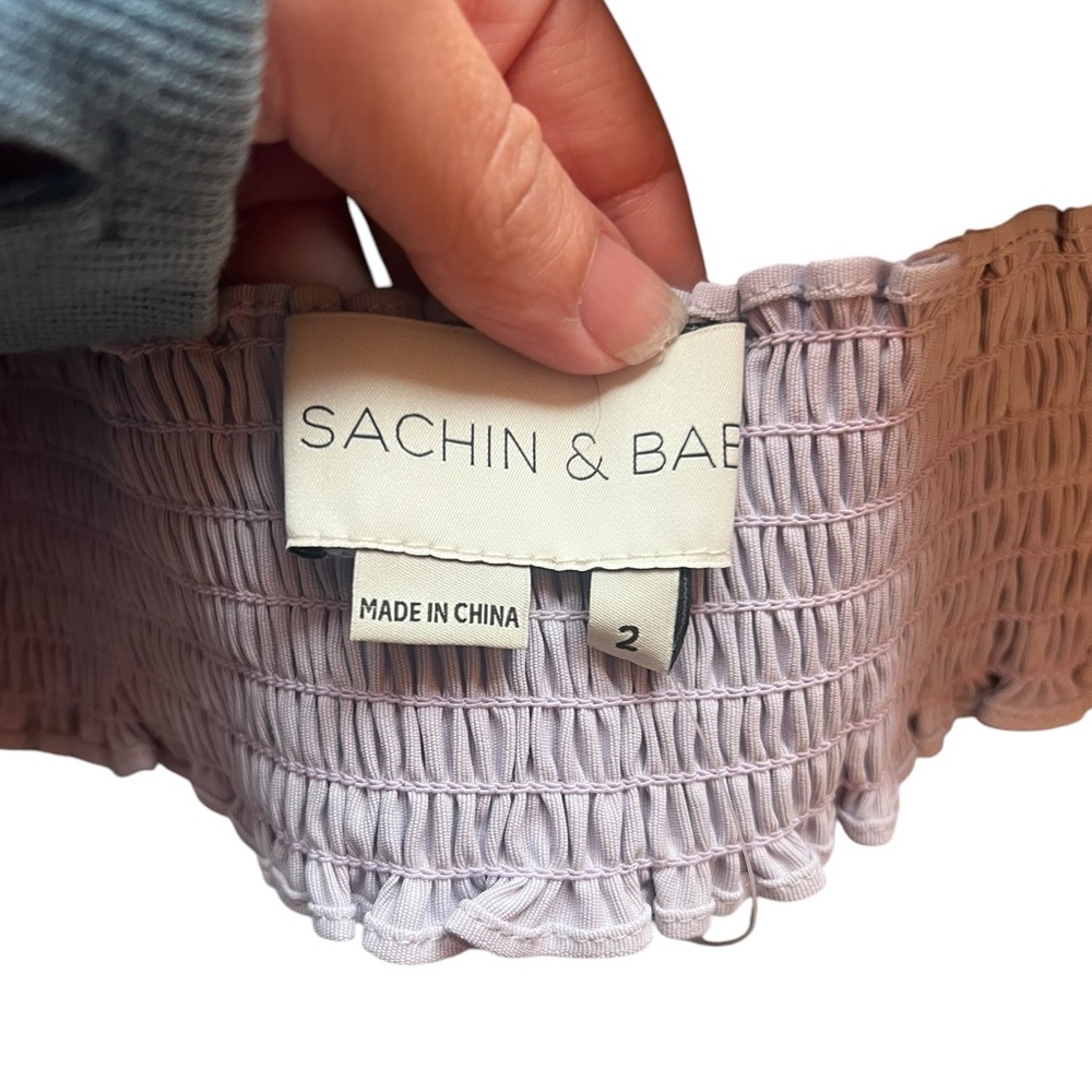 Anthropologie Sachin & Babi Darcy Top in Violet Ice - Picture 6 of 11